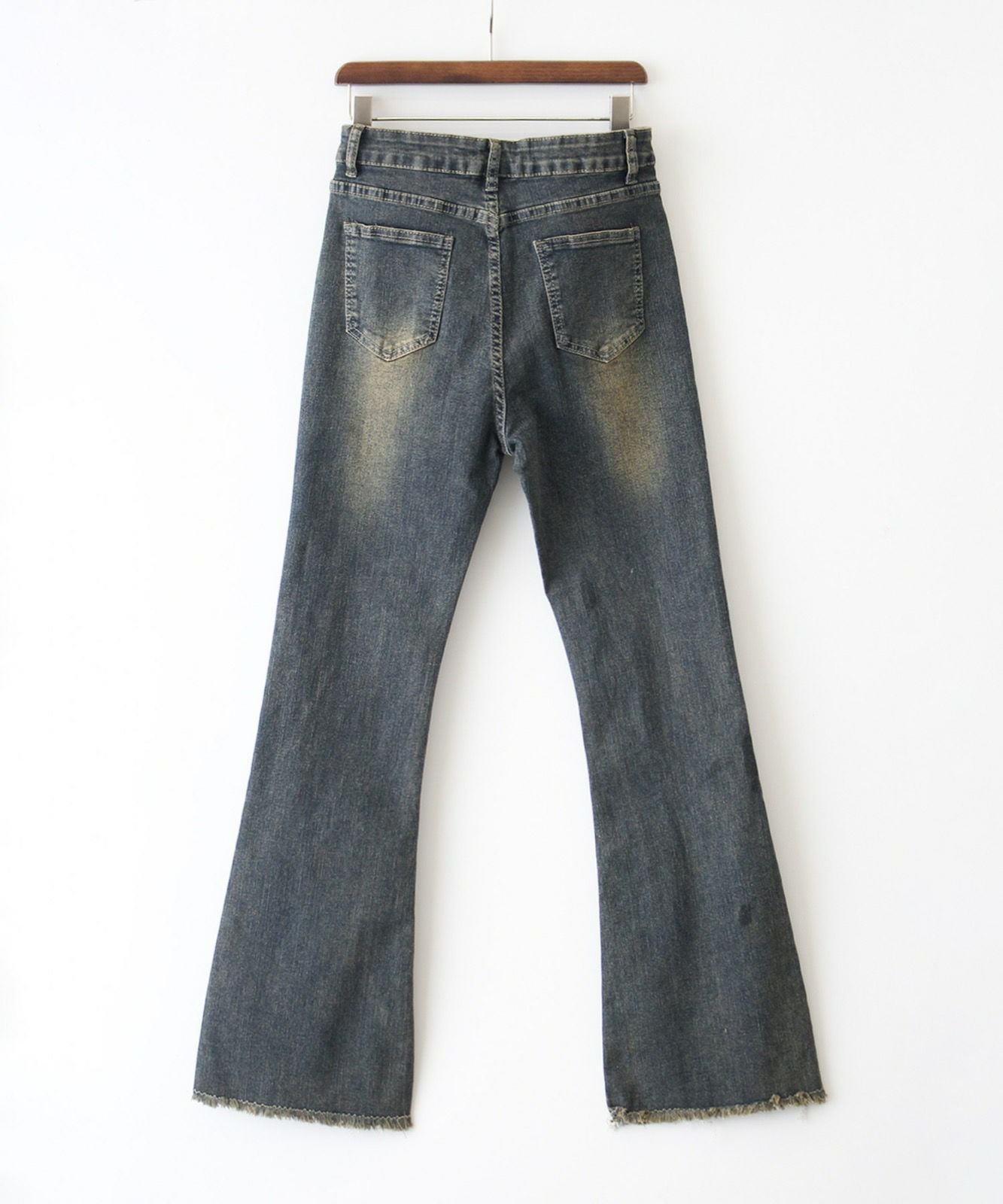 すそフリンジストレッチデニムフレアパンツ | SpRay