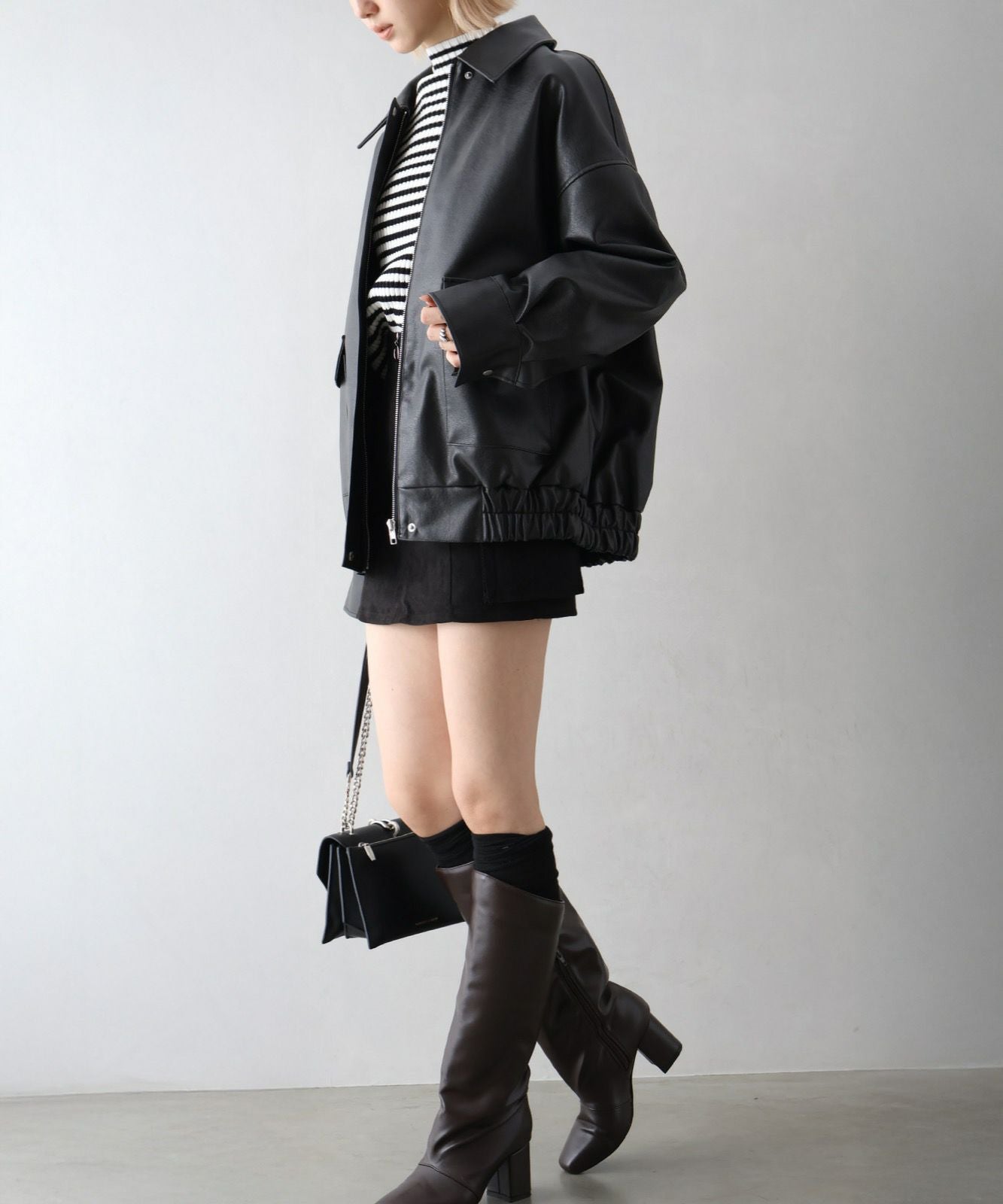 ヴィンテージレザーZIPブルゾン | SpRay