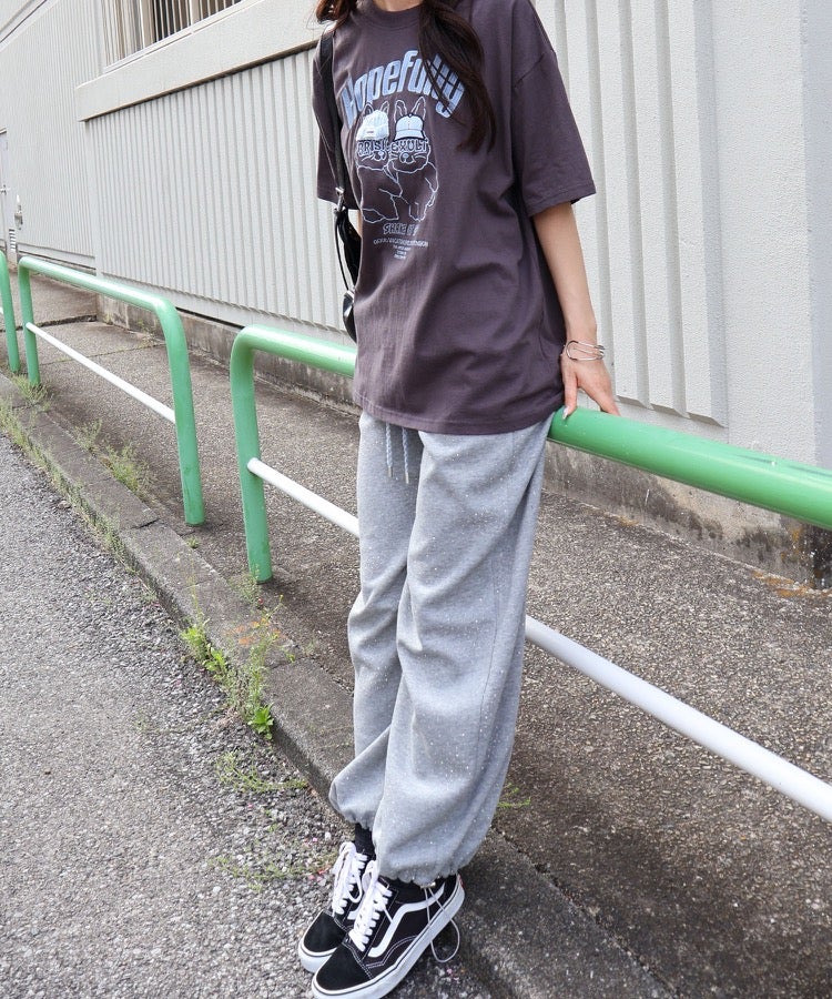 スタッズ付スウェットパンツ | SpRay