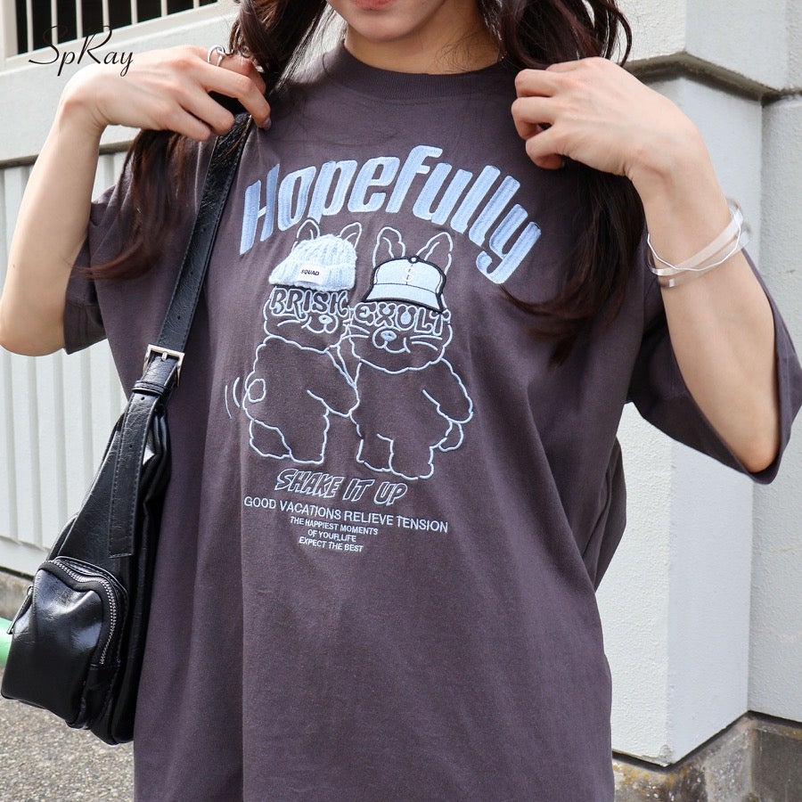 うさぎ刺繍Tシャツ | SpRay