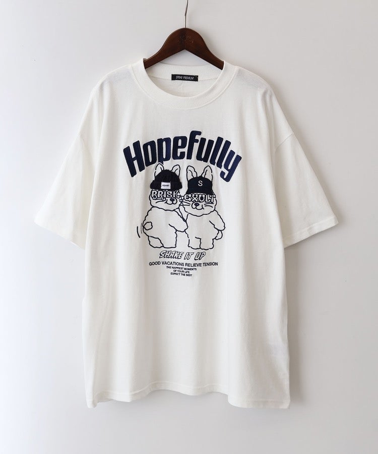 うさぎ刺繍Tシャツ | SpRay