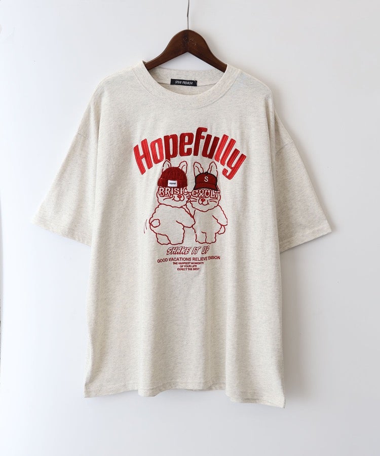 うさぎ刺繍Tシャツ | SpRay