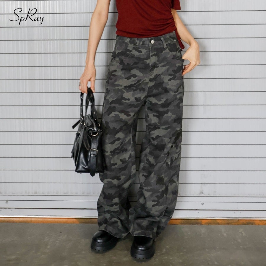 Wrangler ラングラー リアルツリーカモ 総柄 デニムパンツ W42L32